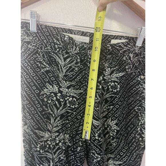 PILCRO AND THE LETTERPRESS Black Funky Corduroy Pants Serif Size 26 Stretchy - Picture 6 of 12